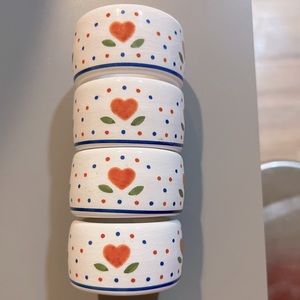 Pottery napkin rings